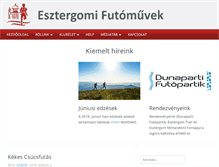 Tablet Screenshot of esztergomifutomuvek.hu